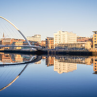 Buy canvas prints of Newcastle Quayside Reflections by Tim Hill