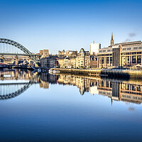 Buy canvas prints of Tyne Bridge Reflections - Newcastle Quayside by Tim Hill