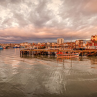 Buy canvas prints of Bridlington Harbour Panorama East Yorkshire by Tim Hill