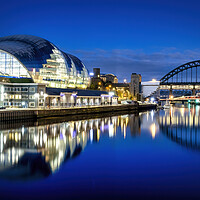 Buy canvas prints of River Tyne Reflections Newcastle and Gateshead by Tim Hill