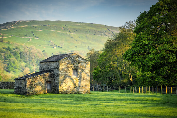 Muker Barn Swaledale Picture Board by Tim Hill