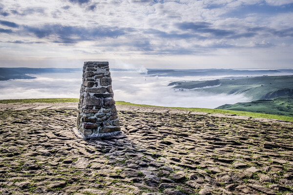 Mam Tor Cloud Inversion Picture Board by Tim Hill