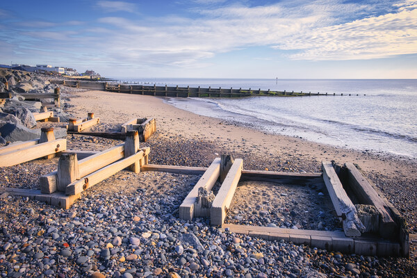 Hornsea Beach Yorkshire Coast Picture Board by Tim Hill