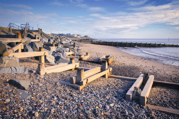 Hornsea Beach Yorkshire Coast Picture Board by Tim Hill