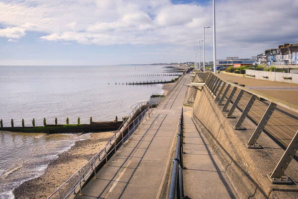 Hornsea Seafront Promenade Picture Board by Tim Hill