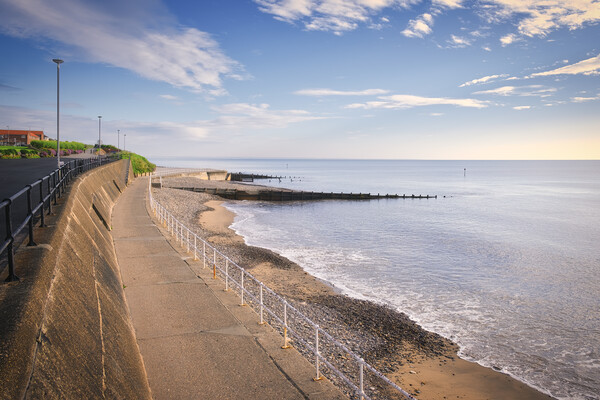 Hornsea Seafront and Beach Picture Board by Tim Hill