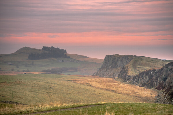 Hadrians Wall Picture Board by Peter Bardsley