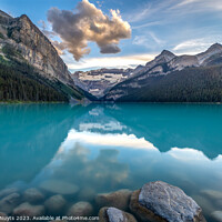 Buy canvas prints of Lake Louise in the evening by Gunter Nuyts