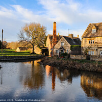 Buy canvas prints of The river eye Lower Slaughter by Martin fenton