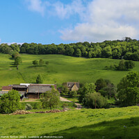 Buy canvas prints of Stanway farm Cotswolds by Martin fenton