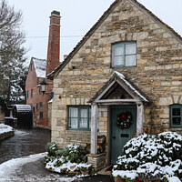 Buy canvas prints of Christmas cottage by Martin fenton