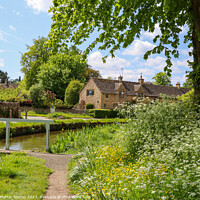 Buy canvas prints of Springtime in Lower Slaughter by Martin fenton