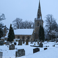 Buy canvas prints of St Mary’s Church Lower Slaughter by Martin fenton