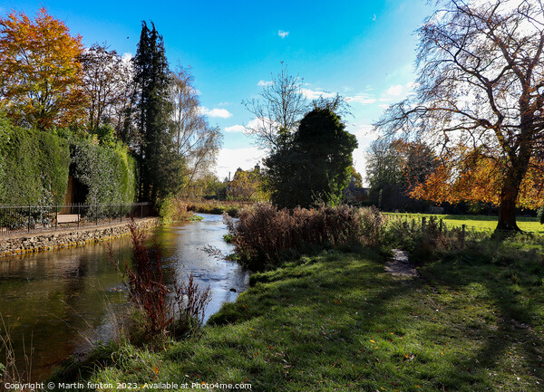 River Windrush Bourton on the water  Picture Board by Martin fenton