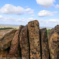 Buy canvas prints of Dry stone Cotswolds walling by Martin fenton