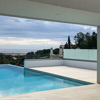 Buy canvas prints of Pool view by Martin fenton