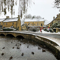 Buy canvas prints of Wintertime in the Cotswolds  by Martin fenton
