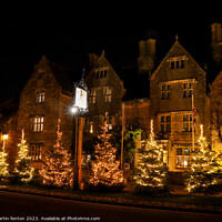 Buy canvas prints of Winter time at the Lygon Arms by Martin fenton