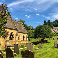 Buy canvas prints of St Peter’s church upper slaughter by Martin fenton