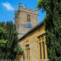 Buy canvas prints of Church tower Stanway by Martin fenton