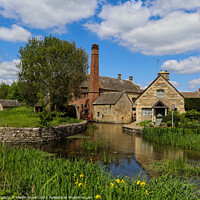 Buy canvas prints of The mill lower slaughter cotswolds by Martin fenton