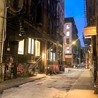 Buy canvas prints of New York City Chinatown street by Martin fenton
