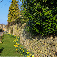 Buy canvas prints of Springtime in Bourton on the water  by Martin fenton
