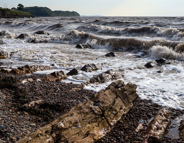 Crashing waves in Clevedon bay Picture Board by Martin fenton
