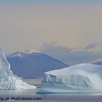 Buy canvas prints of Icebergs at Eleanor Bay - Greenland by Richard Collier