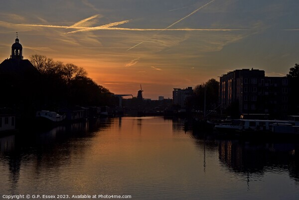 Sunrise on an Amsterdam canal Picture Board by Random Railways