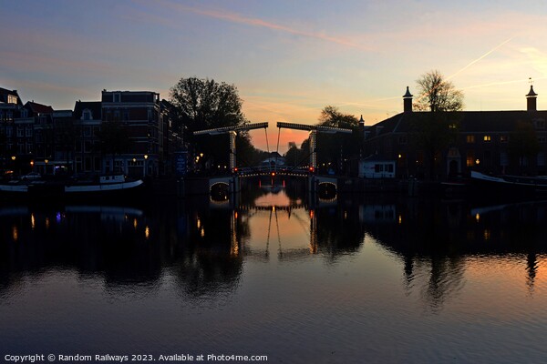 Amsterdam canal at sunrise Picture Board by Random Railways