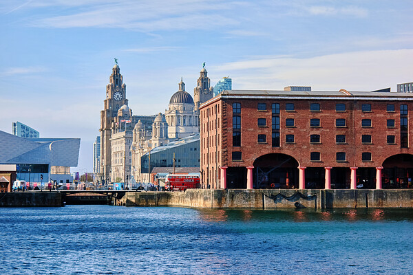 Iconic Liverpool Buildings Picture Board by Jim Allan