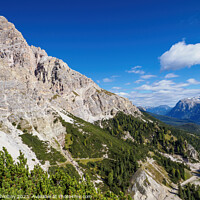 Buy canvas prints of Panoramic view of the famous peaks of the Dolomites, Belluno Province, Dolomiti Alps, Italy by Lubos Chlubny