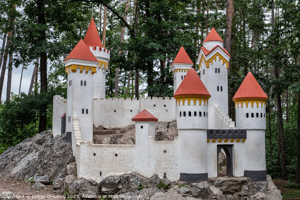 Miniature of the castle on rock Picture Board by Lubos Chlubny