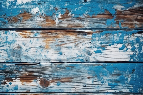 Wooden rustic background with peeled red paint. Generative AI Picture Board by Lubos Chlubny