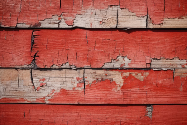 Wooden rustic background with peeled red paint. Generative AI Picture Board by Lubos Chlubny
