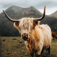 Buy canvas prints of Highland Cow on the Isle of Skye by Jay Huxtable