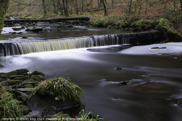 Serene Whirlpool at Hardcastle Craggs Picture Board by Steven King