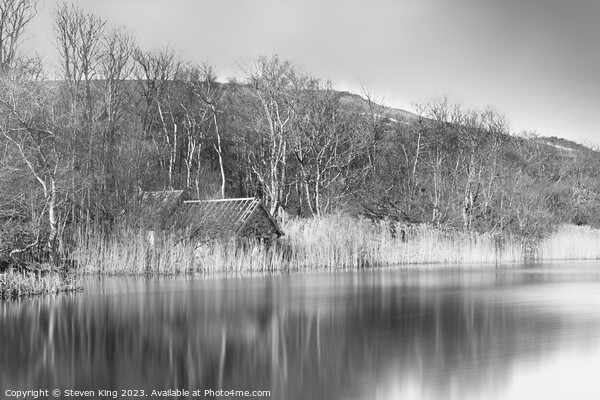 Serene Reflections of Loch Mire Picture Board by Steven King