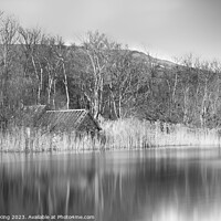 Buy canvas prints of Serene Reflections of Loch Mire by Steven King