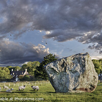 Buy canvas prints of The Incredible Neolithic Standing Stone Circle of Avebury by Paul E Williams