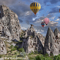 Buy canvas prints of View of the Spectacular Immense Uchisar cave castle Cappadocia by Paul E Williams
