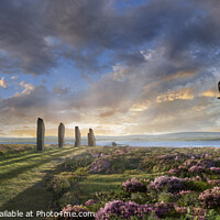 Buy canvas prints of View of the Enigmatic Neolithic Stone Circle of Brodgar, Orkney by Paul E Williams