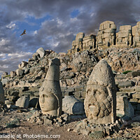 Buy canvas prints of Photos of the Statues of Mount Nemrut  Spectacular Mountain Top  by Paul E Williams