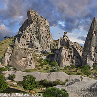 Buy canvas prints of The Spectacular Immense Rock Castle of Uchisar Cappadocia by Paul E Williams