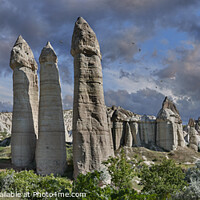 Buy canvas prints of Spectacular Cappadocia Fairy Chimney Rock Formations in Summer by Paul E Williams
