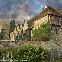 Buy canvas prints of Sunrise Over Stokesay Castle by Paul E Williams