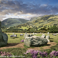 Buy canvas prints of Enchanting Castlerigg Stone Circle by Paul E Williams