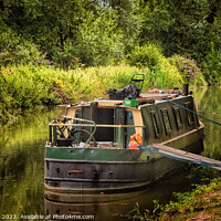 Buy canvas prints of Canal Boat on the Kennet and Avon Canal by Gary Blackall