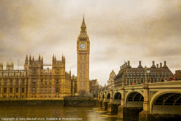 Big Ben and the Houses of Parliament Picture Board by Gary Blackall